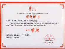 第十屆全國(guó)大學(xué)生電子商務(wù)“創(chuàng)新、創(chuàng)意及創(chuàng)業(yè)”挑戰(zhàn)賽甘肅賽區(qū)省級(jí)選拔賽一等獎(jiǎng)